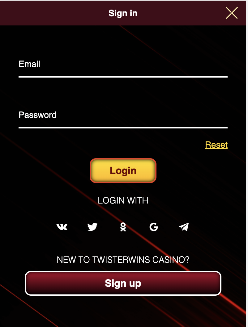 Twister Wins Casino Login